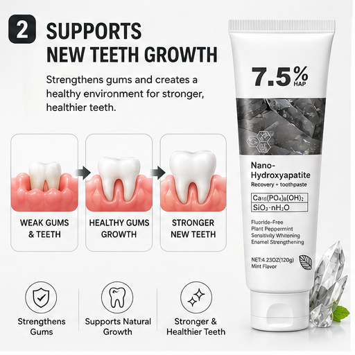 7.5% Nano Hydroxyapatite Teeth Whitening Toothpaste