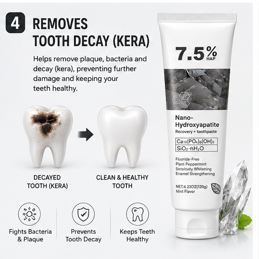 7.5% Nano Hydroxyapatite Teeth Whitening Toothpaste